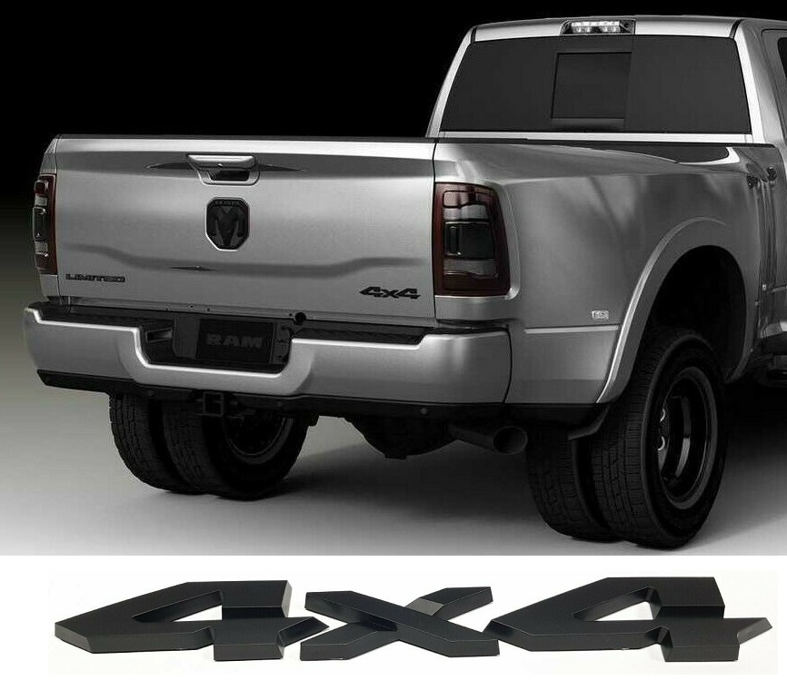 Black "4x4" Tailgate Emblem 2019-up RAM 1500